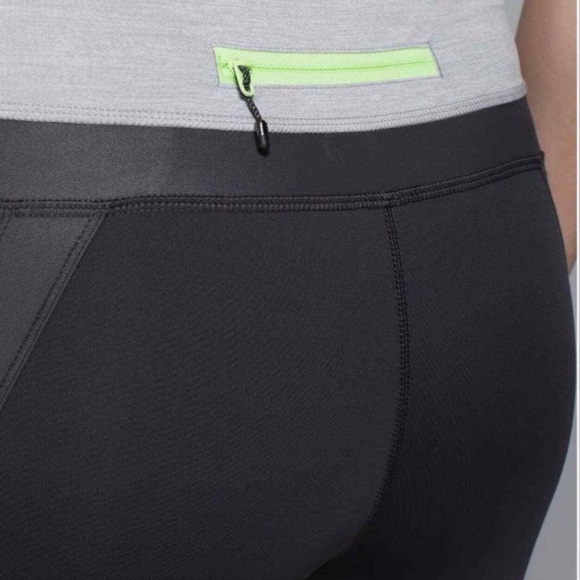 Lululemon Women's Chase Me Crop Cropped II Running Leggings Pants Size 4 - Picture 3 of 15